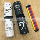 High Quality Top Sale Roll up Round Pencil Case for Students for Office Stationery thumbnail-2