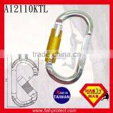 25KN Twist Lock O Type Mountain Climbing Carabiner Made Of Aluminum thumbnail-3