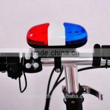 2016 New Cycling Bike Super loud Bicycle 6 LED Electronic Horn Bell Siren 4 Sounds electric horn sound pressure horn sound