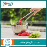 Eco Friendly Colorful Stainless Steel Food Tongs Silicone Kitchen Utensils thumbnail-5