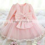 New Design Baby Girl Baptism Christening Dress Lace Tutu 1 Year Girl Baby Birthday Dress Wedding Party Girls Autumn Dresses Kids thumbnail-2