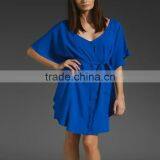 Knitwear!!12DR041 2012 Hot Selling Spring and Autumn New Fashion Casual 100%Ralon Half Sleeves Ladies Dress thumbnail-1