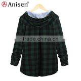 Wholesale China Fleece Women Plaids Jacket thumbnail-2