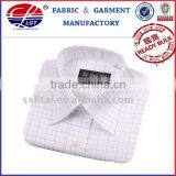 Cvc65% Cotton,35%polyester 45*45,120*86,yarn Dyed Luxury Check Silkly Long Sleeve Classic Men's Dress Shirt thumbnail-1