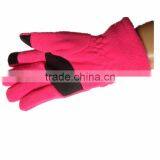 White Color Promotional Embroidery Fleece Glove in Good Price thumbnail-6