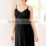 Black Lace Slip Maternity Sleepwear