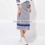 Female Money Navy Blue Printed Knitted Waistband Draw String Dress thumbnail-2