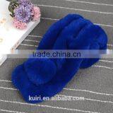 New 2016 Genuine Real Rex Rabbit Fur Scarf Women Fluffy Winter Fur Shawl thumbnail-4
