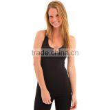 Plain Ribbed Wholesale 100 Cotton Stringer Tank Top for Women thumbnail-3