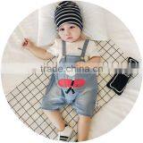 S17058A Newborn Suspender Jeans Toddler Baby Shorts Infant Overalls thumbnail-2