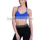 Ladies Custom Strappy Criss-cross Solid Sports Bra With Removable Pads thumbnail-1