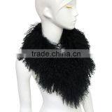 Myfur Ladies Real Mongolian Lamb Fur Collar for Women Coat Trimmed