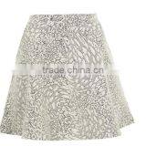 OEM/Wholesale High Quality Cotton/spandex Printing Women Cotton Printed Skirt thumbnail-3