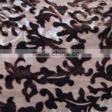 Vintage Brown Velvet Scarf ,Lace Shawl, Gothic Shawl, Plush Scarf, Women's Neck Scarf, Devore Scarf Stole, Velvet Devore Scarf thumbnail-6