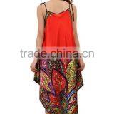 Sanwood Long Dress Nightgown Sleepwear (Red) thumbnail-3