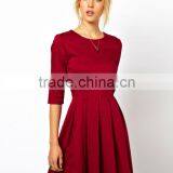 Skater Dress With Pleated Skirt thumbnail-1