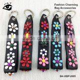 Fashion Multi Colors Metal Flower pu Leather Charm Pendant Diy Accessories for Bags and Handbags thumbnail-2