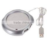 New Arrival Wired Muti-function Tea Coffee Cup Mug Warmer Heater Office Pad With 4 Port Hub USB Gadget For PC For Mac thumbnail-4