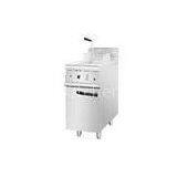 Single Tank Deep Commercial Gas Fryers Stainless Steel Body 430 X900 X850 MM