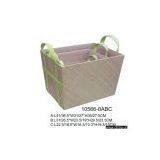 Sell Faux Crocodile & Coconut Storage Baskets thumbnail-1