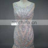 ED Real Sample Sleeveless High Collar Beads See-through Back Evening Dress thumbnail-3