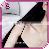 Japan and South Korea Copper Wire Drawing Squares Silver Plated Necklace Chain of Clavicle Paragraphs Woman Contracted Short thumbnail-3