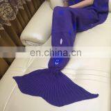 Hot Sale Winter Custom Printed Cheap Wholesale New Design Mermaid Tail Blanket thumbnail-3