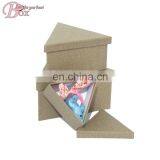 Triangle Gift Toys Cardboard Box Storage Organizer