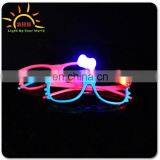 2015 Fashion LED Blinking Light up Bow Tie Sunglasses for Bar or Party