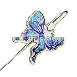 stainless steel enamel butterfly bookmark