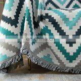 RAWHOUSE Super Soft Stripe Pattern Throw Woven Blankets Use for Sofa Cover as Home Living Room Rugs thumbnail-6