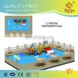 BH-A06 Best Price Swimming Pool Waterpark Equipment Large Slide Combination thumbnail-4