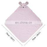 100% Cotton Cute and Comfortable Wearable Hooded Bath Towel Animal Baby Hooded Towel thumbnail-1