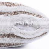 New Design Fashion Faux Fur Striped Jacquard Cushion Cover Deco thumbnail-5