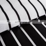 Home 4 Piece Microfiber Bed Sheet Set Striped Pattern Comforter Bedsheet Comforter Set for Hotel thumbnail-5