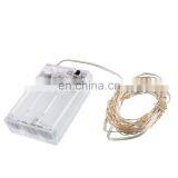 5 Meters 50 Leds Battery Box Led Silver Line Lights String Holiday Decoration Christmas Tree Lights thumbnail-2