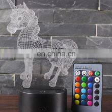 Magical Panel Optical Illusion 7 Colors Changing USB Style Visual 3D LED Light Night Table Lamp For Kids thumbnail-5
