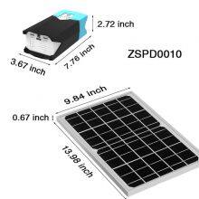 ZONERGY 10W Solar Panel Battery Power Station Portable Generator DC Charger Camp thumbnail-4