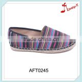 Direct manufacturer low price colorful fashion flat canvas shoes