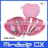Valentine's Day Gift Pink Heart Shape Manicure Set