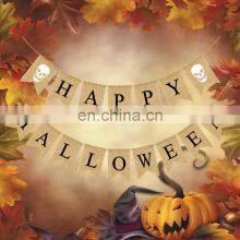 Linen Party Pumpkin Plant Ghost Cute Tabletop Outdoor Retro 2021 Halloween Decorations thumbnail-2