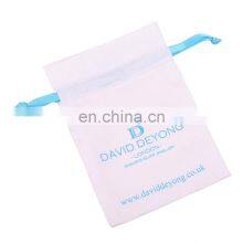 Wholesale Drawstring Gift Silk Satin Pouch Hair Extension Packaging Black Satin Bag With Customized Logo thumbnail-5