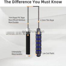 Professional Adjustable Weighted Jump Rope With Aluminum Alloy Handle and Silicone Handle Coat thumbnail-3