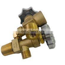 Brass GAS VALVE Standard Gas Cylinder Connect & Pressure Regulating Needle/ Shutoff/ Safety Manual