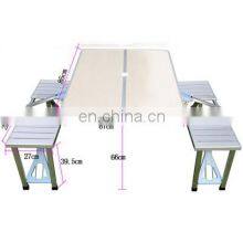 Portable Metal Small Dining Table Home Outdoor Barbecue Table and Chair Simple Folding Table thumbnail-1