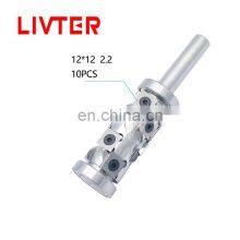 LIVTER Top And Bottom Bearing Mini Spiral Milling Cutter Carbide Insert Spoilboard Surface Planer 12.7XD30Xh55 thumbnail-3