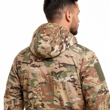 Windbreakers Jacket Camouflage Softshell Hooded Zipper Coat thumbnail-3