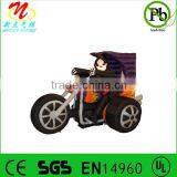 Halloween Decoration Inflatable Skeleton on Creepy Motorcycle
