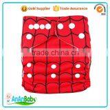 Lovely design Pocket diaper Spider man Cloth diaper Stock Baby nappy