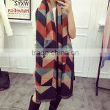 New Winter Warm Geometry Pattern Fashion Ladies Pashmina Shawl Wool Scarf thumbnail-2